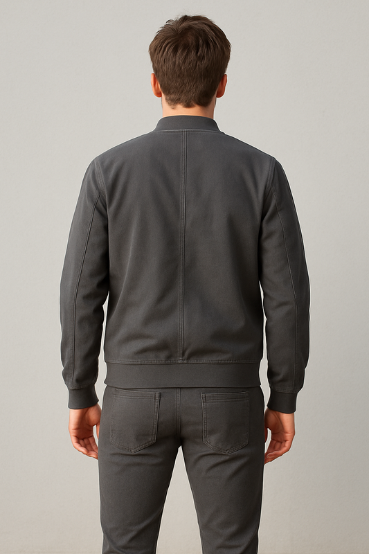 Men’s Baseball Collar Jacket Suit Two-Piece Set | Casual Streetwear Tracksuit
