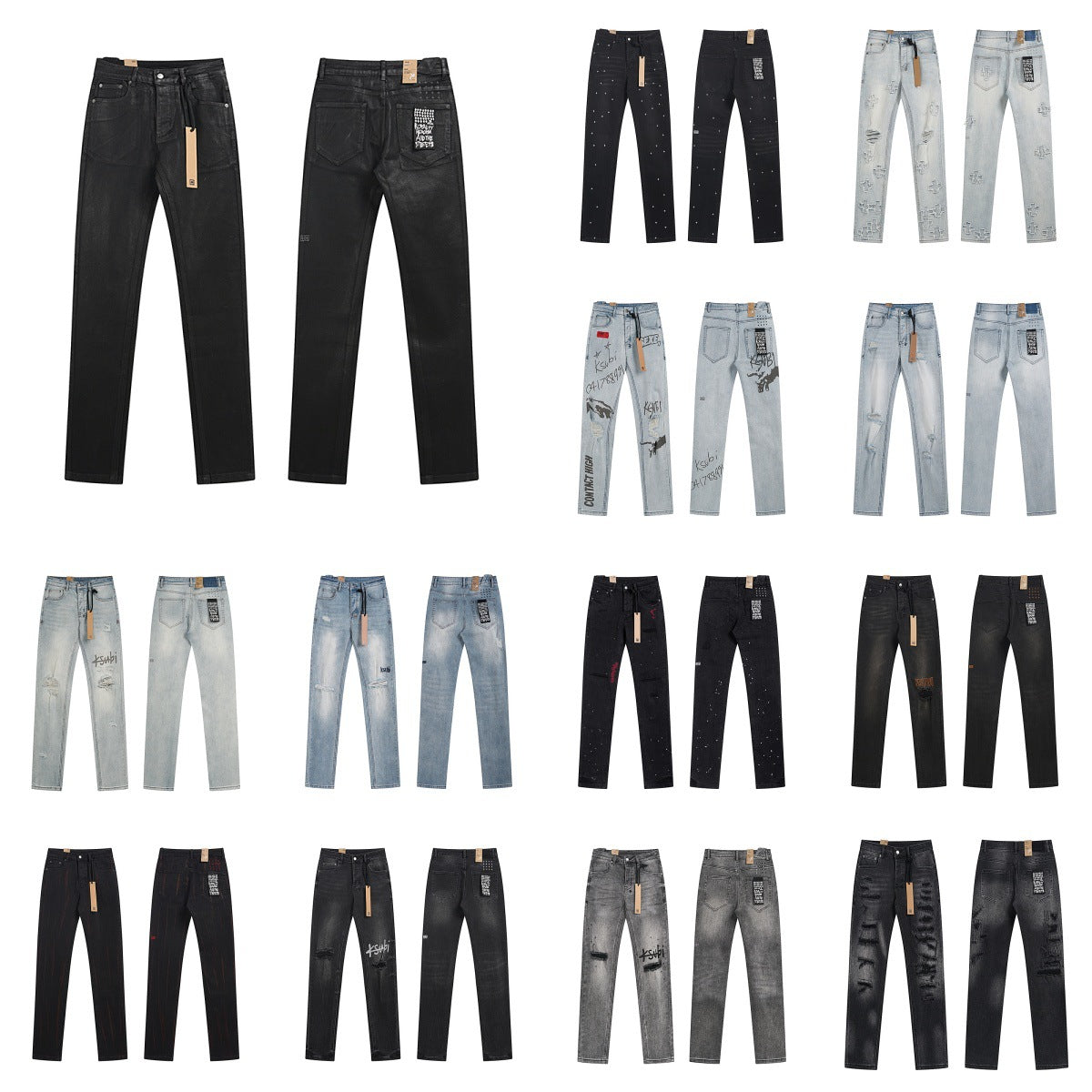 Ksubi Distressed Designer Jeans – Premium Fit Ripped Casual Denim Pants